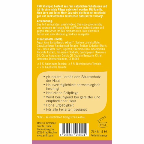 Hond Kat Accessoires Accessories Pro Shampoo 250ml 1 Stuk -3- Anifit